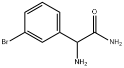 2-氨基-2-(3-溴苯基)乙酰胺,1105679-26-2,结构式