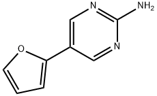 2-Amino-5-(2-furyl)pyrimidine Structure