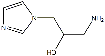 1-amino-3-(1H-imidazol-1-yl)propan-2-ol 化学構造式