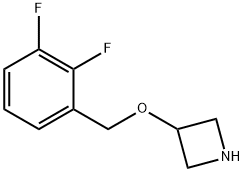 3-((2,3-二氟苄基)氧基)氮杂环丁烷, 1121595-62-7, 结构式