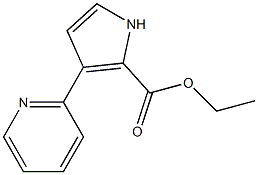 3-(2-吡啶基)-1H-吡咯-2-甲酸乙酯 结构式