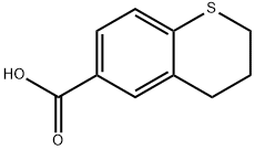 2H-1-Benzothiopyran-6-carboxylic acid, 3,4-dihydro- 化学構造式