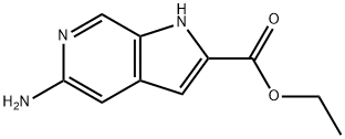 5-氨基-1H-吡咯并[2,3-C]吡啶-2-羧酸乙酯,1127423-83-9,结构式
