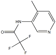 2,2,2-三氟-N-(4-甲基吡啶-3-基)乙酰胺, 1128192-05-1, 结构式