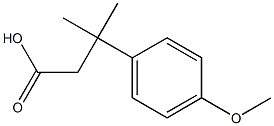 3-(4-メトキシフェニル)-3-メチルブタン酸 化学構造式