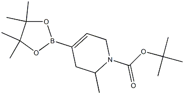 2-甲基-4-(四甲基-1,3,2-二氧杂硼戊烷-2-基)-1,2,3,6-四氢吡啶-1-羧酸叔丁酯, 1137949-58-6, 结构式