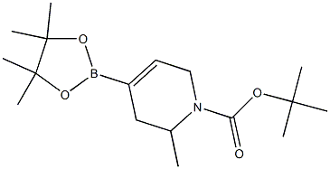 tert-butyl 2-methyl-4-(4,4,5,5-tetramethyl-1,3,2-dioxaborolan-2-yl)-3,6-dihydropyridine-1(2H)-carboxylate Structure