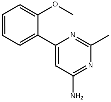 4-Amino-2-methyl-6-(2-methoxyphenyl)pyrimidine Structure