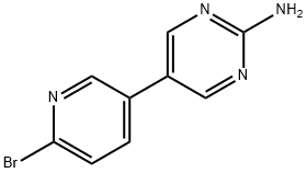 2-Bromo-5-(2-amino-5-pyrimidyl)pyridine Structure