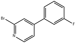 2-Bromo-4-(3-fluorophenyl)pyridine Struktur