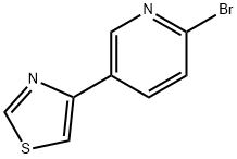 2-Bromo-5-(thiazol-4-yl)pyridine 结构式