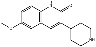 6-methoxy-3-(piperidin-4-yl)quinolin-2-ol Struktur