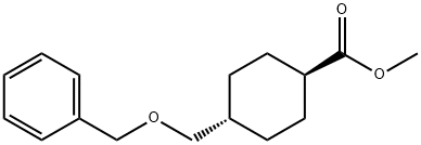 Cyclohexanecarboxylic acid, 4-[(phenylmethoxy)methyl]-, methyl ester, trans-