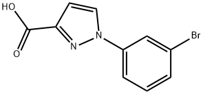 1-(3-bromophenyl)-1H-pyrazole-3-carboxylic acid Struktur