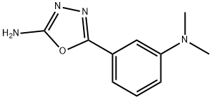 5-[3-(二甲氨基)苯基]-1,3,4-噁二唑-2-胺,1152588-03-8,结构式