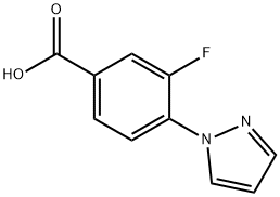 3-fluoro-4-(1H-pyrazol-1-yl)benzoic acid|3-氟-4-(1H-吡唑-1-基)苯甲酸