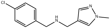 [(4-chlorophenyl)methyl][(1-methyl-1H-pyrazol-4-yl)methyl]amine|(4-氯苯基)甲基][(1-甲基-1H-吡唑-4-基)甲基]胺