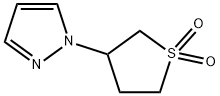 3-(1H-吡唑-1-基)-1Λ6-噻戊环-1,1-二酮,1153039-20-3,结构式