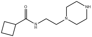 N-[2-(哌嗪-1-基)乙基]环丁烷甲酰胺, 1153458-23-1, 结构式