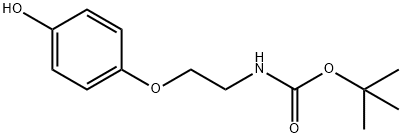 4-[2-(BOC-氨基)乙氧基]苯酚 结构式