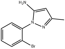 3-methyl-1-(2-bromophenyl)-1H-pyrazol-5-amine Struktur