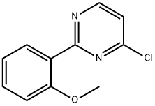 4-Chloro-2-(2-methoxyphenyl)pyrimidine 化学構造式