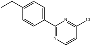 4-CHLORO-2-(4-ETHYLPHENYL)PYRIMIDINE Structure