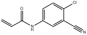 N-(4-氯-3-氰基苯基)丙-2-烯酰胺, 1156154-87-8, 结构式
