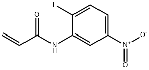N-(2-fluoro-5-nitrophenyl)acrylamide Struktur