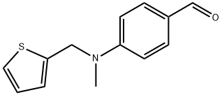 4-{甲基[(噻吩-2-基)甲基]氨基}苯(甲)醛,1156172-81-4,结构式