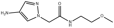 2-(4-amino-1H-pyrazol-1-yl)-N-(2-methoxyethyl)acetamide Structure