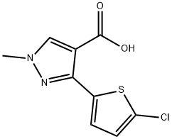 3-(5-chlorothiophen-2-yl)-1-methyl-1H-pyrazole-4-carboxylic acid|3-(5-氯噻吩-2-基)-1-甲基-1H-吡唑-4-羧酸