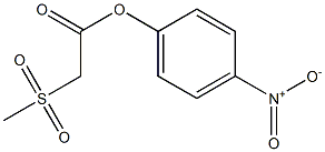 4-nitrophenyl 2-methanesulfonylacetate Structure