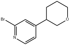 2-Bromo-4-(tetrahydropyran-3-yl)pyridine Structure