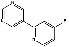 4-Bromo-2-(5-pyrimidyl)pyridine Structure