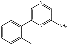 2-Amino-6-(2-tolyl)pyrazine Structure