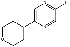 2-Bromo-5-(tetrahydropyran-4-yl)pyrazine,1159815-67-4,结构式