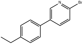 2-Bromo-5-(4-ethylphenyl)pyridine 化学構造式