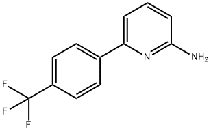 2-AMINO-6-(4-TRIFLUOROMETHYLPHENYL)PYRIDINE 化学構造式