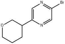 2-Bromo-5-(tetrahydropyran-3-yl)pyrazine,1159815-89-0,结构式