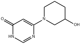 4-Hydroxy-6-(3-hydroxypiperidin-1-yl)pyrimidine Structure