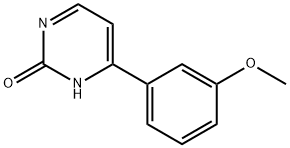 2-Hydroxy-4-(3-methoxyphenyl)pyrimidine 结构式