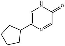 2-Hydroxy-5-(cyclopentyl)pyrazine, 1159817-72-7, 结构式