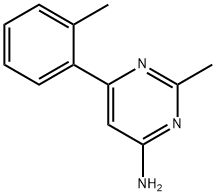 4-Amino-2-methyl-6-(2-tolyl)pyrimidine,1159818-90-2,结构式