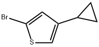 2-Bromo-4-(cyclopropyl)thiophene 结构式