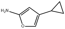 2-Amino-4-(cyclopropyl)furan Struktur