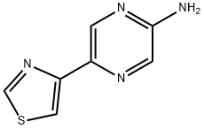 2-Amino-5-(4-thiazolyl)pyrazine Structure