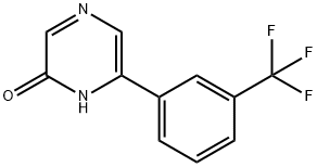 2-Hydroxy-6-(3-trifluoromethylphenyl)pyrazine Structure