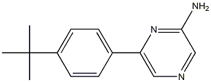 2-Amino-6-(4-tert-butylphenyl)pyrazine Structure