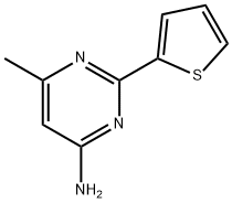 4-Amino-6-methyl-2-(2-thienyl)pyrimidine Structure